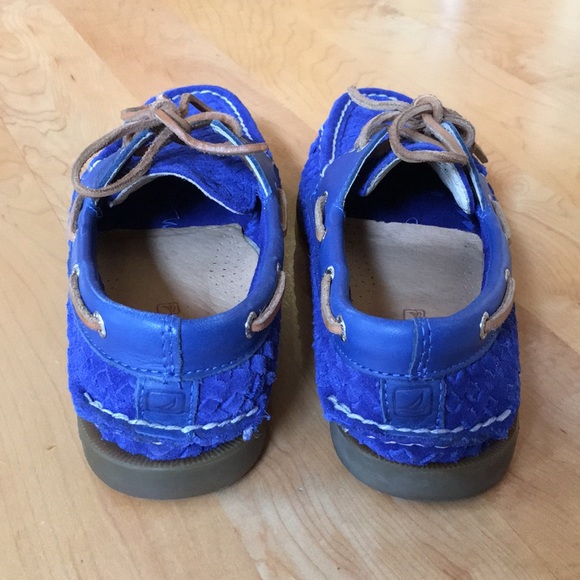 SPERRY Top-Sider | Genuine Woven Leather Cobalt Blue - Picture 6 of 11
